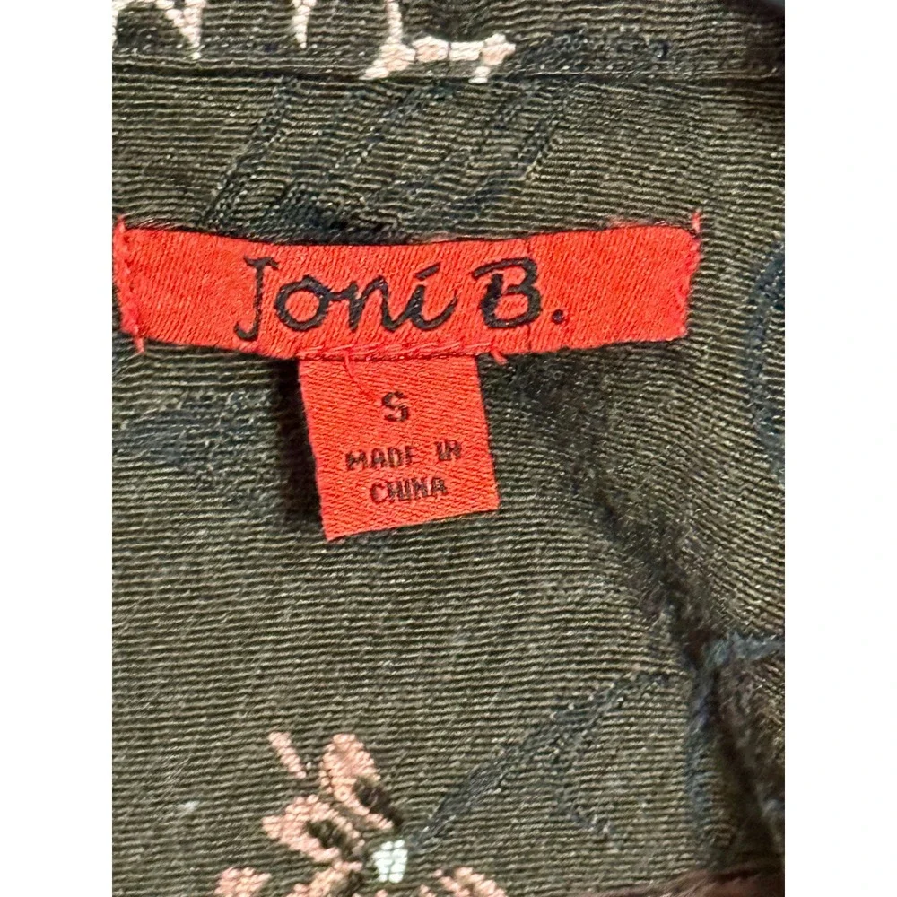 Joni B. Women's Brown Floral Embroidered Fringed Jacket Size S‎